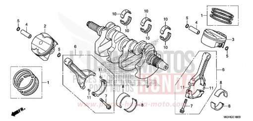 VILEBREQUIN/PISTON VFR1200XG de 2016